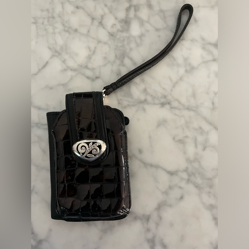 Vintage Brighton Croc Embossed Phone Case/Card Holder Wristlet